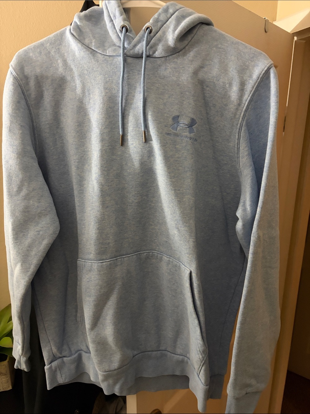 Under Armour Men's Heather Sky Blue Pullover Hoodie